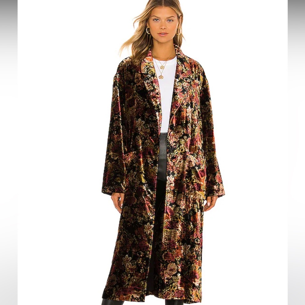 NWT Free People Simone Velvet Duster
